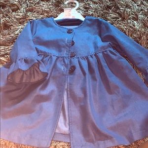 Toddler girl Peplum light weight dress coat